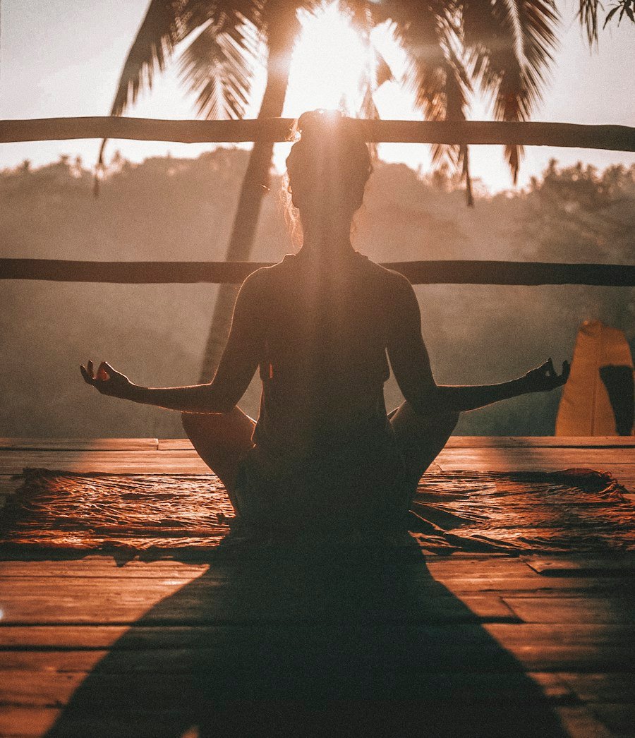 A quiet moment of outdoor meditation